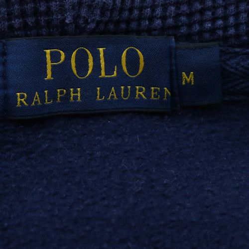 Ralph Lauren Men's Blue Full Zip Hoodie Size M Cotton Fleece