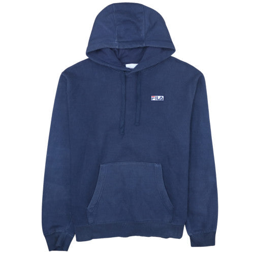Fila Men's Blue XL Pullover Hoodie with Logo Design