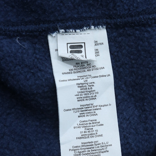 Fila Men's Blue XL Pullover Hoodie with Logo Design
