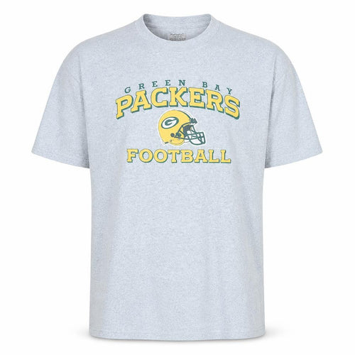 Reebok Men's Grey Green Bay Packers Graphic T-Shirt Size L
