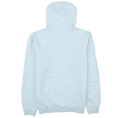 Nike Men Grey Pullover Hoodie Medium Cotton Blend Logo Sportswear