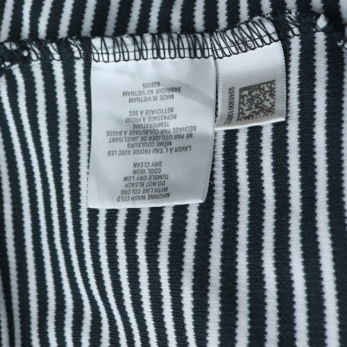 Adidas Men's Navy Striped ClimaLite Polo Shirt XL Cotton Blend