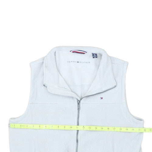 Tommy Hilfiger Men's White Fleece Bodywarmer Waistcoat M
