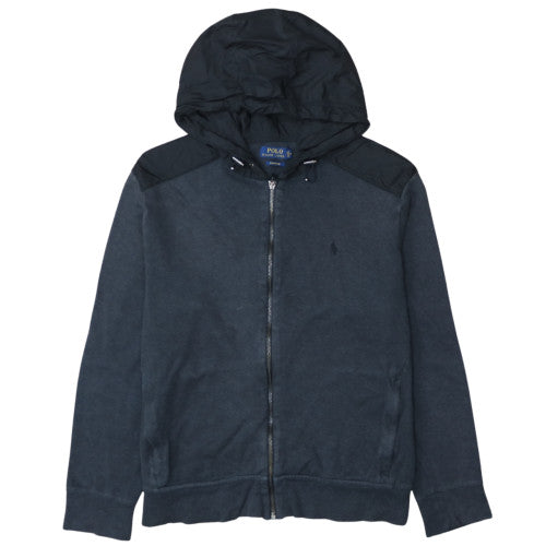 Polo Ralph Lauren Men's Black Full Zip Hoodie Size L Cotton