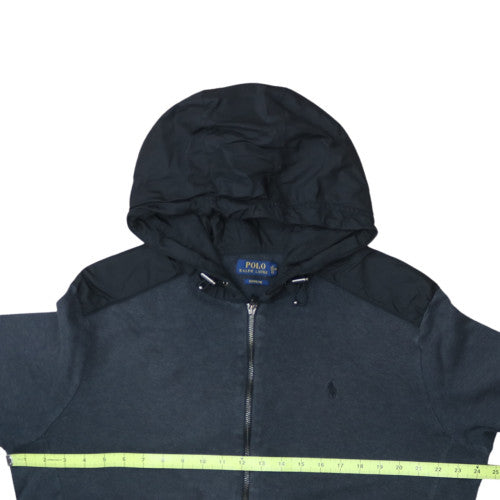 Polo Ralph Lauren Men's Black Full Zip Hoodie Size L Cotton