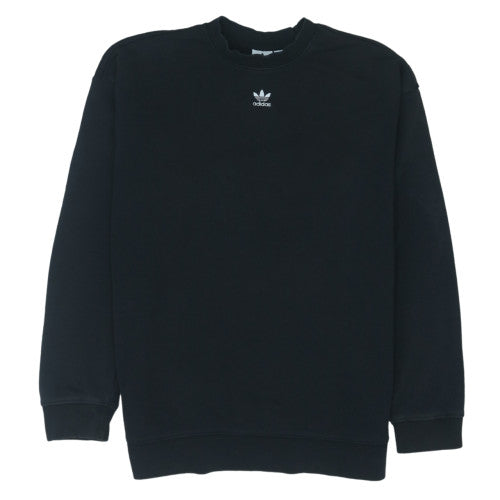 Adidas Women's Black Crew Neck Long Sleeve Pullover Sweatshirt Size 16