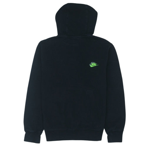 Nike Mens Black Small Pullover Hoodie with Logo Embroidery