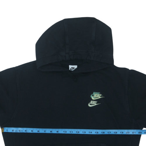 Nike Mens Black Small Pullover Hoodie with Logo Embroidery