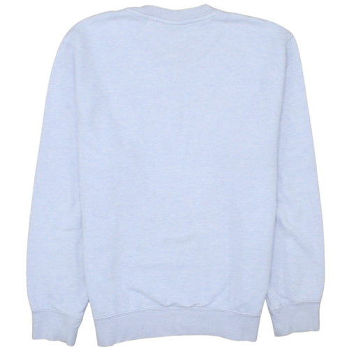 Nike Womens Light Grey Cotton Blend Crew Neck Sweatshirt S