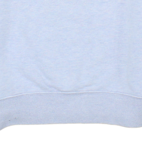 Nike Womens Light Grey Cotton Blend Crew Neck Sweatshirt S