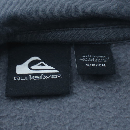 Quiksilver Men's Blue Pullover Hoodie Small Graphic Fleece
