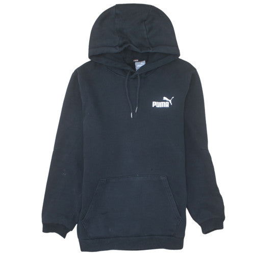 Puma Men’s Black Pullover Hoodie S Regular Fit Fleece Sportswear