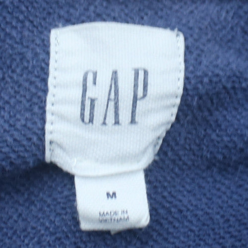 GAP Men's Blue Full Zip Logo Sweatshirt Size M