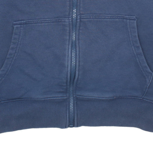 Tommy Jeans Men's Blue Full Zip Sweatshirt M Collared Fleece