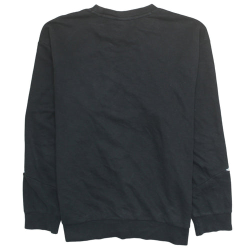 Puma Men's Black Logo Crew Neck Pullover Sweatshirt Size L