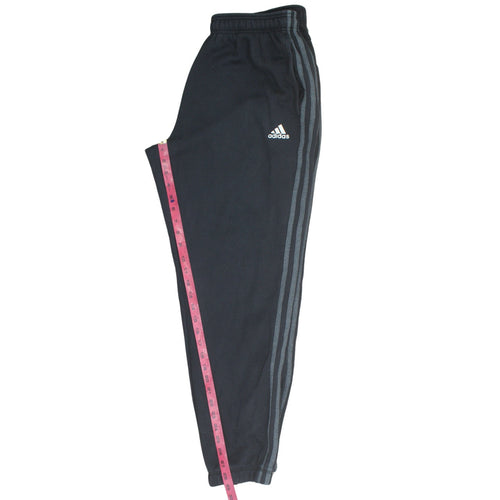 Adidas Mens Black Logo Tracksuit Joggers L Regular Fit