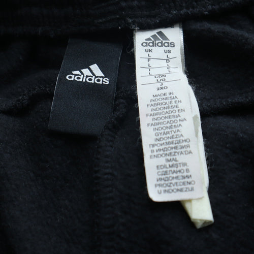 Adidas Mens Black Logo Tracksuit Joggers L Regular Fit
