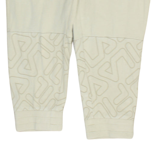 Fila Men Beige Jogger Trousers M Regular Fit Activewear