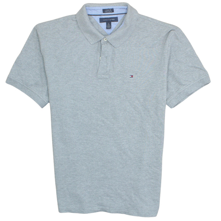 Tommy Hilfiger Men's Grey Custom Fit Polo Shirt Size XL