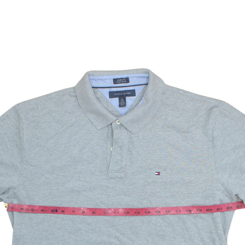 Tommy Hilfiger Men's Grey Custom Fit Polo Shirt Size XL