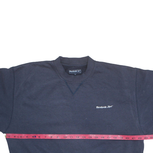 Reebok Men's Blue Small Essentials Crew Neck Sweatshirt