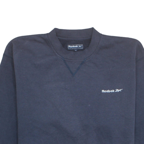 Reebok Men's Blue Small Essentials Crew Neck Sweatshirt