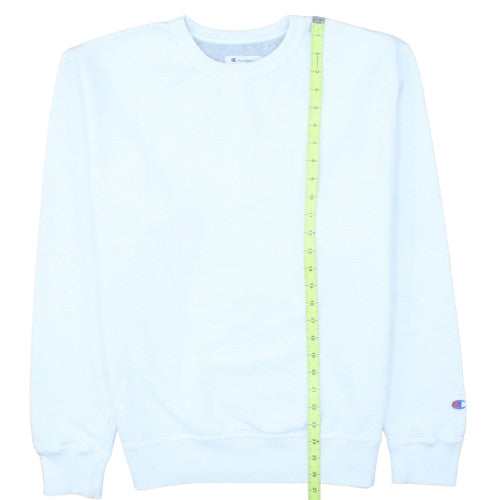 Champion Men's White Crew Neck Pullover Sweatshirt Size M