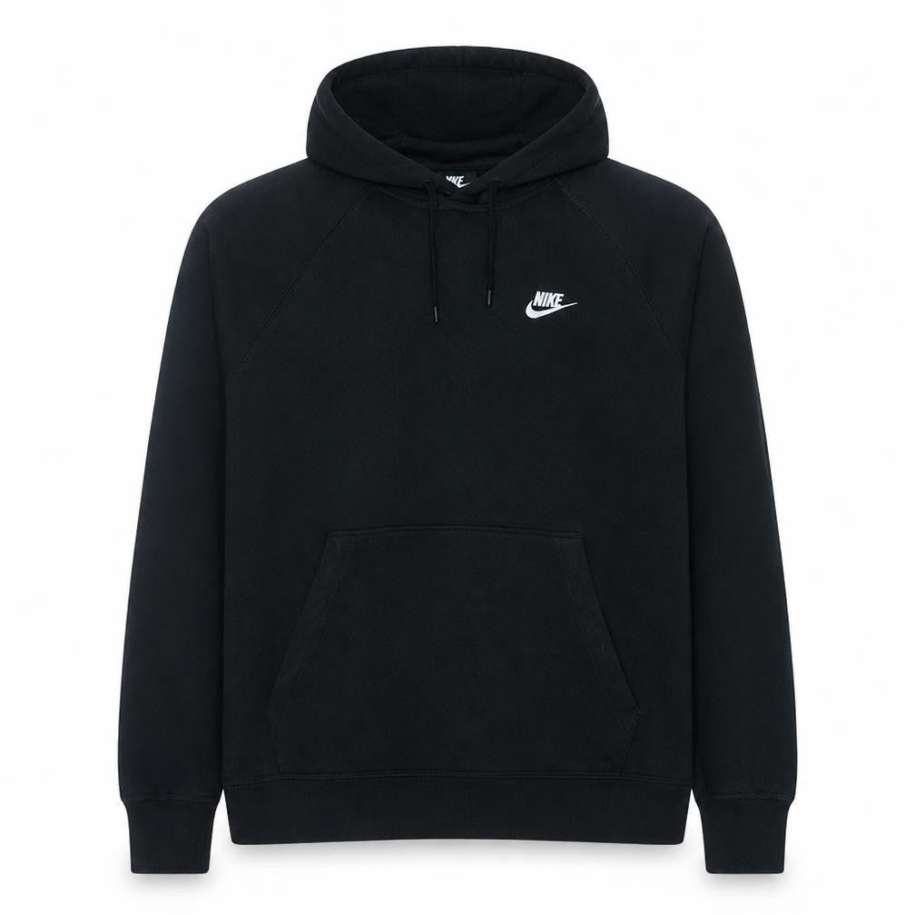 Front view of Nike Men's Black XL Pullover Hoodie Fleece Sweatshirt