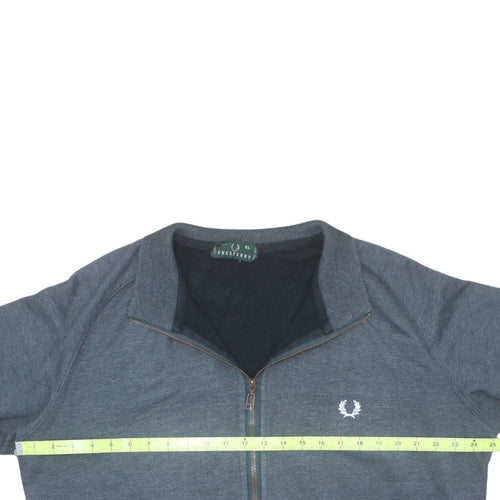 Fred Perry Mens Grey XL Full Zip Sweatshirt Jacket