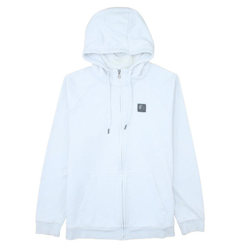 Under Armour Womens White XL Full Zip Hoodie Cotton Blend