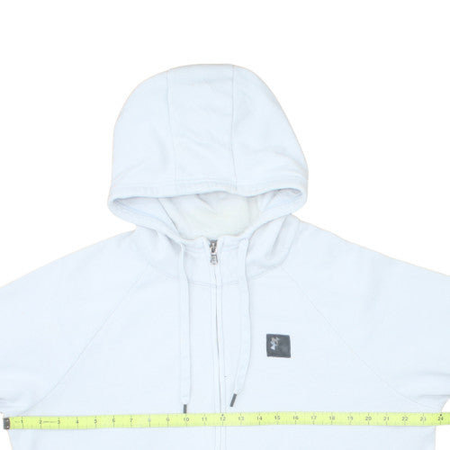 Under Armour Womens White XL Full Zip Hoodie Cotton Blend