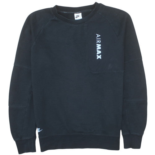 Nike Air Max Men's Black Crew Neck Sweatshirt Size M