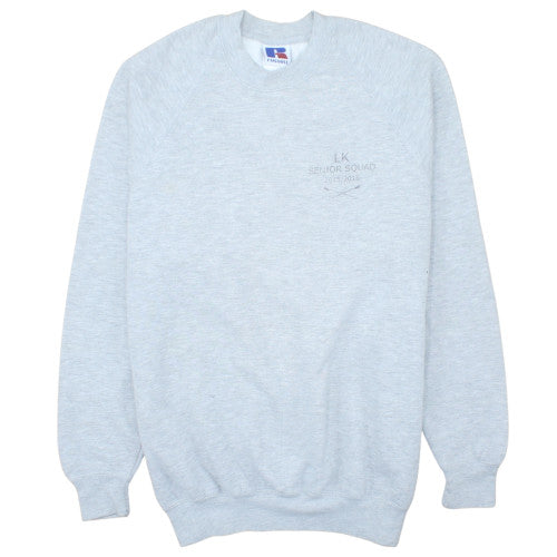 Russell Men Grey XL Crew Neck Pullover Sweatshirt Senior Squad 2016