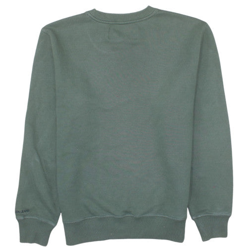 Calvin Klein Men's Green Crew Neck Pullover Sweatshirt M