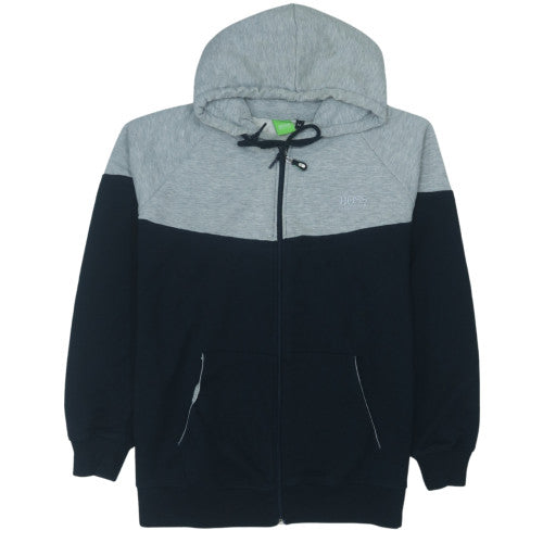 Hugo Boss Men's Grey & Black Full Zip Hoodie Size M