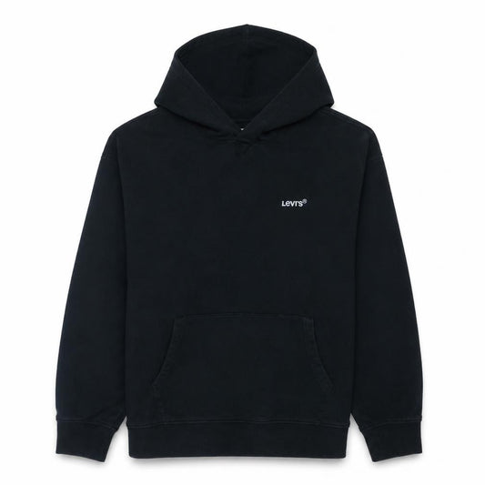 Levi's Mens Black Relaxed Fit Pullover Hoodie Size M