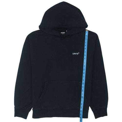Levi's Mens Black Relaxed Fit Pullover Hoodie Size M