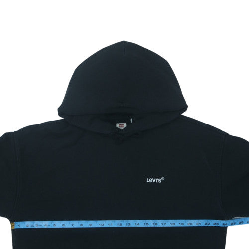 Levi's Mens Black Relaxed Fit Pullover Hoodie Size M