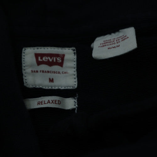 Levi's Mens Black Relaxed Fit Pullover Hoodie Size M