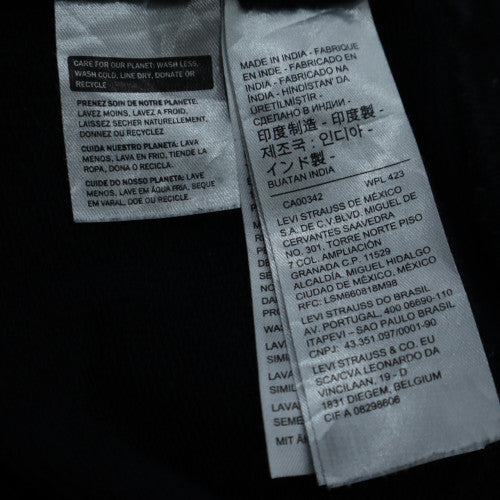 Levi's Mens Black Relaxed Fit Pullover Hoodie Size M