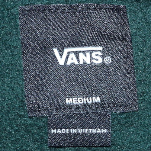 Vans Men's Green Pullover Hoodie Medium Regular Fit Fleece