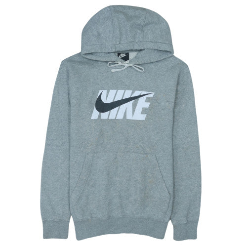 Nike Men's Grey Pullover Hoodie S Graphic Logo Sportswear