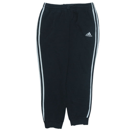 Adidas Men's Black L Jogger Sweatpants with Side Stripes
