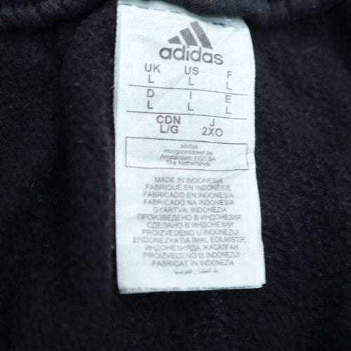 Adidas Men's Black L Jogger Sweatpants with Side Stripes