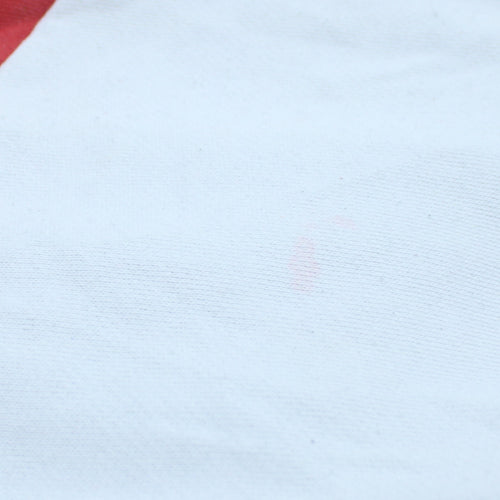 Fila Mens Red White Blue Logo Sweatshirt XS Crew Neck Pullover