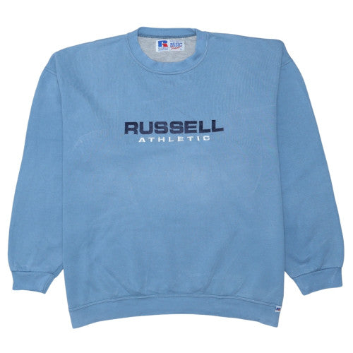 Russell Athletic Men's Blue XL Pullover Sweatshirt Crew Neck Fleece