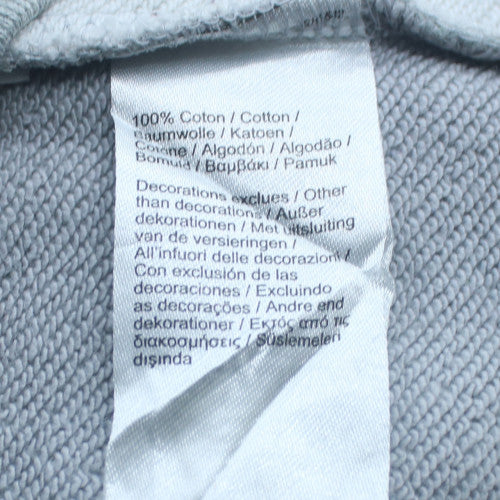 Lacoste Men's Grey Crew Neck Logo Sweatshirt Size M