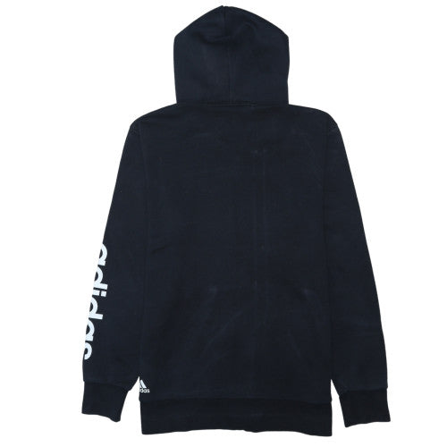 adidas Mens Black Full Zip Hoodie Size L Graphic Sportswear