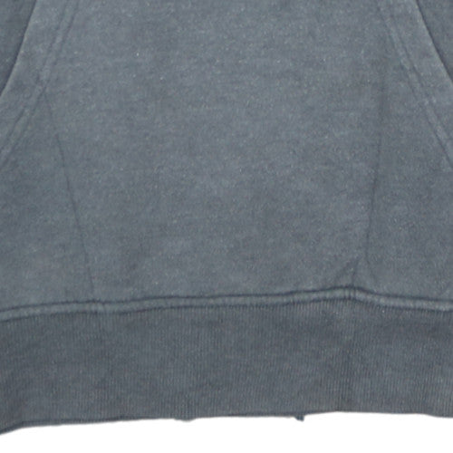 Adidas Men's Grey Pullover Hoodie Size M Graphic Trefoil Fleece