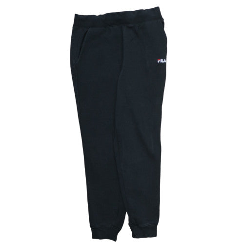 Fila Womens Black Jogger Sweatpants M Regular Fit Fleece Trousers
